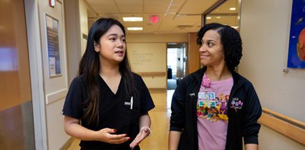Two students at the RMC 